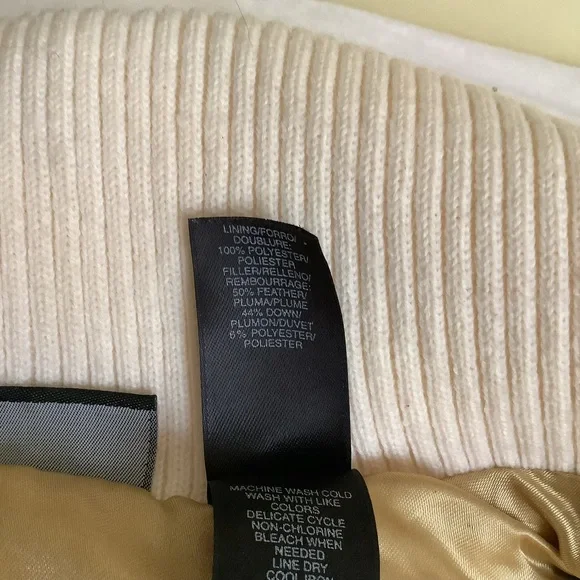 DKNY Ivory Down Feather Vest - Picture 10 of 13